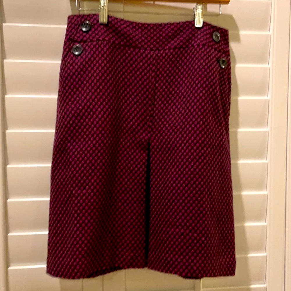 Ann Taylor plum perfection print fall/winter mini
